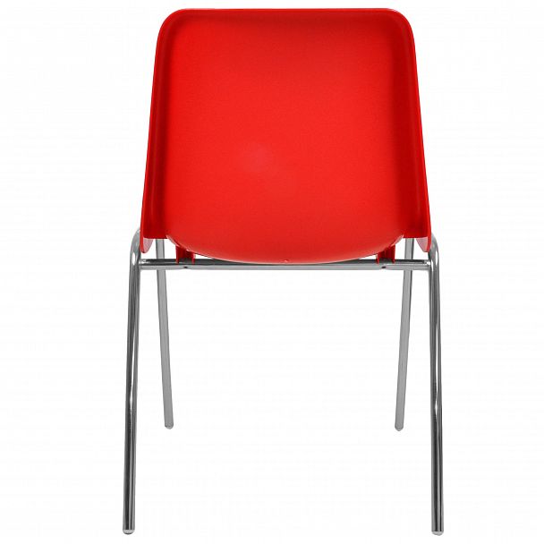 Стул Vicenza (4 ножки) Каркас хром, красный, стопируемый - Вид 3