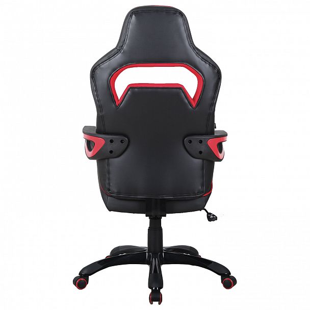 Кресло компьютерное BRABIX "Nitro GM-001", ткань, экокожа, черное, вставки красные, 531816 - Вид 7