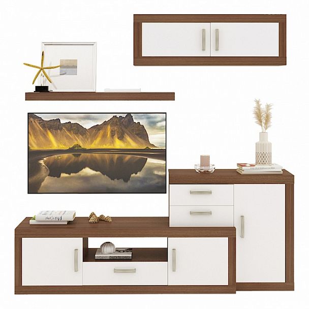 Набор для гостиной Toivo ГСТ 8 Белый/Шамони - Вид 1