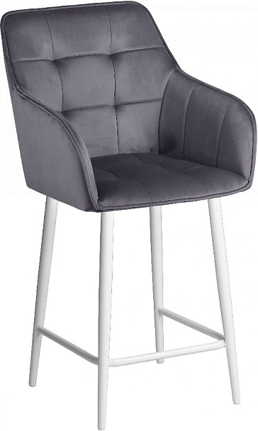 Комплект полубарных поворотных кресел Мони К, темно-серый H-15/белый, 3 шт. - Вид 4