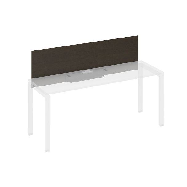 Экран настольный фронтальный для стола 180 с кабель-каналом A4 А4 Б 834 БП венге / металлокаркас антрацит - Вид 1