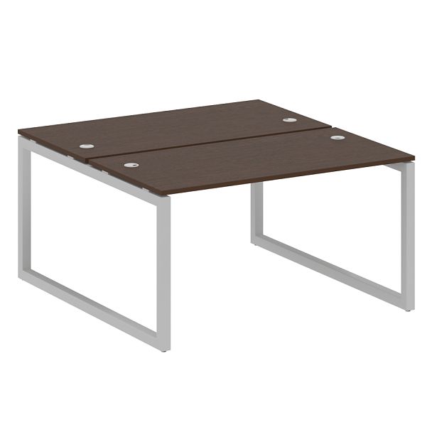 Metal System Quattro Р. ст. на О-образном м/к 50БО.РАС-СП-2.3 Венге/Серый металл 1400*1475*750 - Вид 1