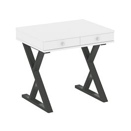 Home Office Стол письменный VR.SP-1-79.M Белый бриллиант/Антрацит металл 794*600*750 - Фото предпросмотра