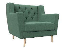 Кресло Брайтон Люкс Рогожка зеленый - Фото предпросмотра