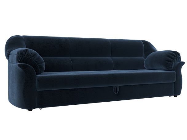 Диван прямой Карнелла Велюр синий - Вид 1