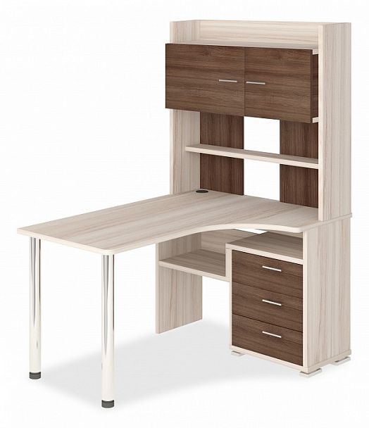 Стол компьютерный Домино СР-133 Карамель/Шамони правый - Вид 1