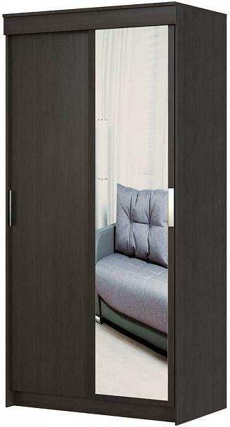 Шкаф-купе "Оптима" 120 (зеркало) - Вид 2