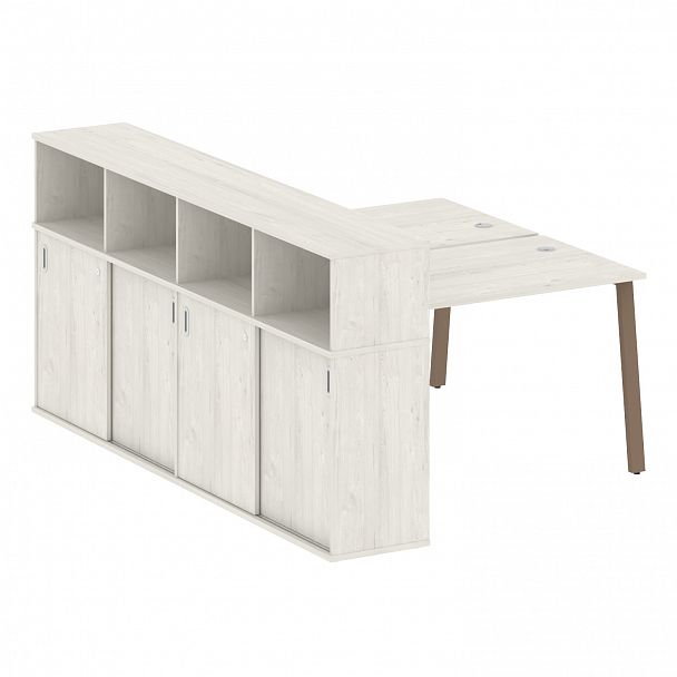 Рабочая станция "Metal System" БА.РС-СШК-4.2 дуб наварра/мокко - Вид 1