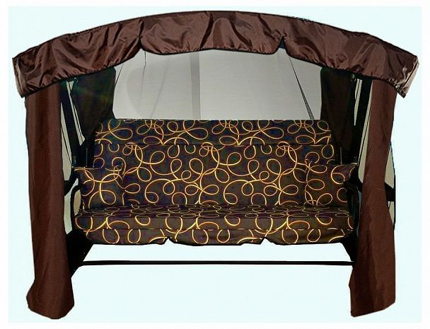 Качели с тентом трехместные Ранго - Вид 2