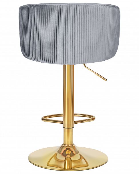 Стул барный DOBRIN DARCY GOLD (серый велюр (1922-19)) - Вид 5