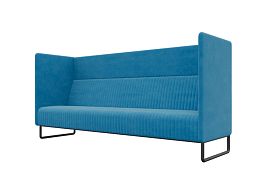 Bronks Диван трехместный BROS-3 Forward 785/Металл Черный 2100*760*1180 - Фото предпросмотра