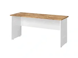 TANDEM RTD021-160-ME Стол прямоугольный ун-й 1600х600х750 Таксония медовая/Белый - Фото предпросмотра
