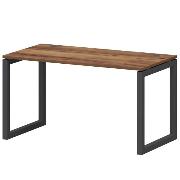 Стол на металлокаркасе СМС25-О-14К.73.Пр50 Таксония/Антрацит 1400x730x750 Смарт - Вид 1