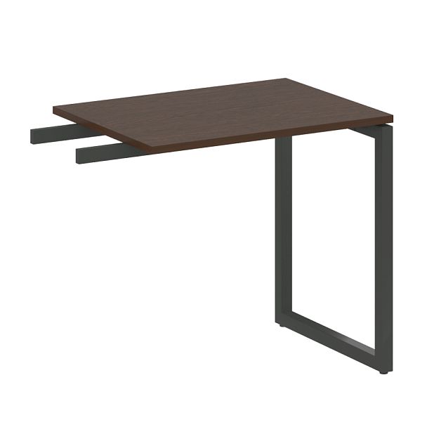 Metal System Quattro Приставной элемент на О-образном м/к 40БО.ПР-2 Венге/Антрацит металл 800*600*750 - Вид 1
