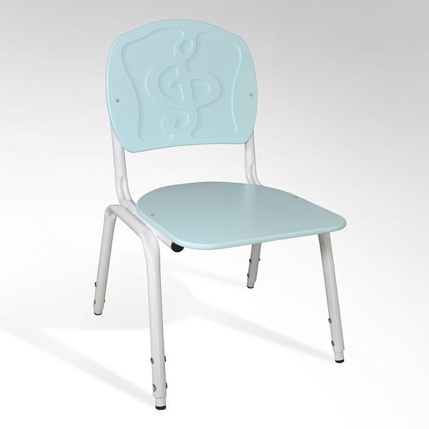 Стул штабелируемый Сема Скрипичный ключ рег, спинка и сидение цветные, гр.1-3 - Вид 1