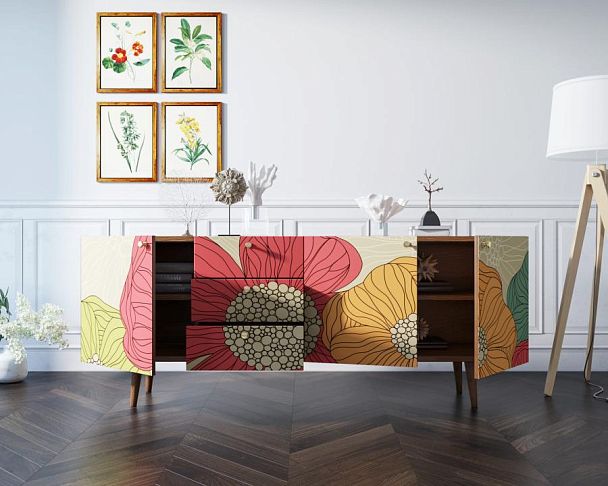 Комод Berber удлиненный принт 5 арт BB11/Print_05 - Вид 4