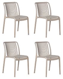 Набор 4 шт Стул обеденный DOBRIN WALTER (бежевый) - Фото предпросмотра