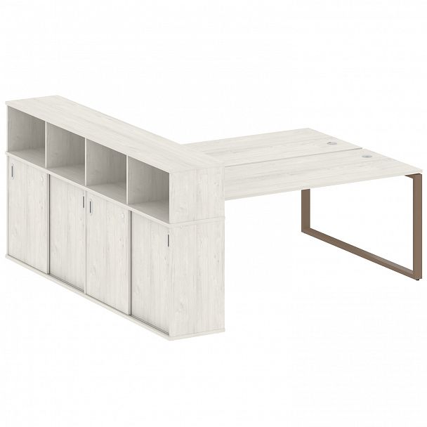 Рабочая станция "Metal System" БО.РС-СШК-4.5 дуб наварра/мокко - Вид 1