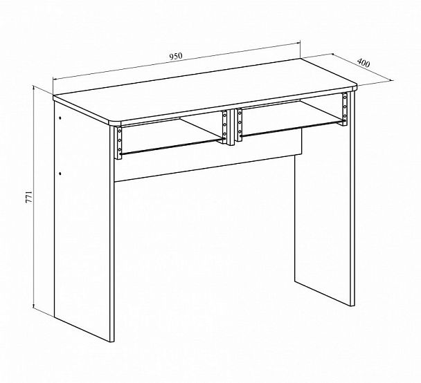 Стол туалетный Эконом Стандарт ТС-25 - Вид 7