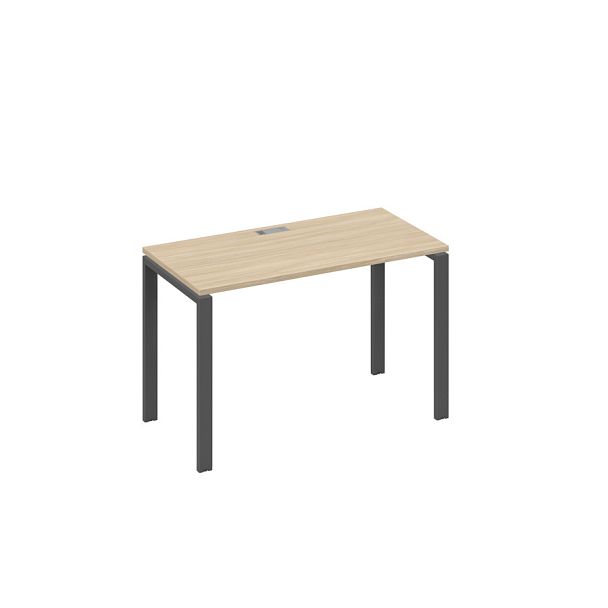 Стол письменный на металлокаркасе UNO A4 А4 Б1 003 БП дуб скандинавский / металлокаркас антрацит - Вид 1