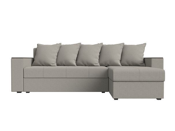 Диван угловой Дубай Лайт правый угол Рогожка бежевый - Вид 2