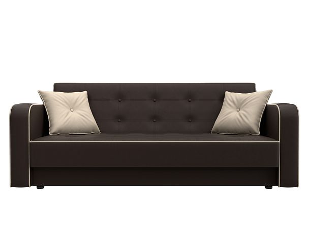 Диван-книжка Тур Экокожа\Велюр коричневый - Вид 2