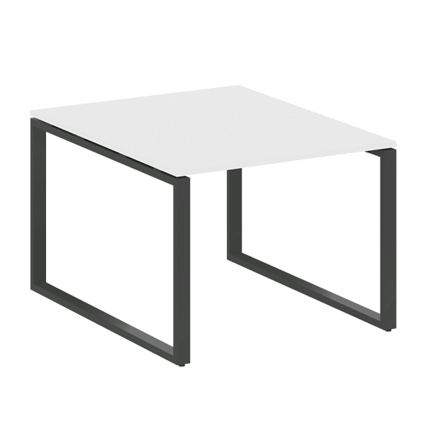 Metal System Перег. стол (1 столешница) на О-образном м/к БО.ПРГ-1.1 Белый/Антрацит металл 1000*1235*750 - Вид 1