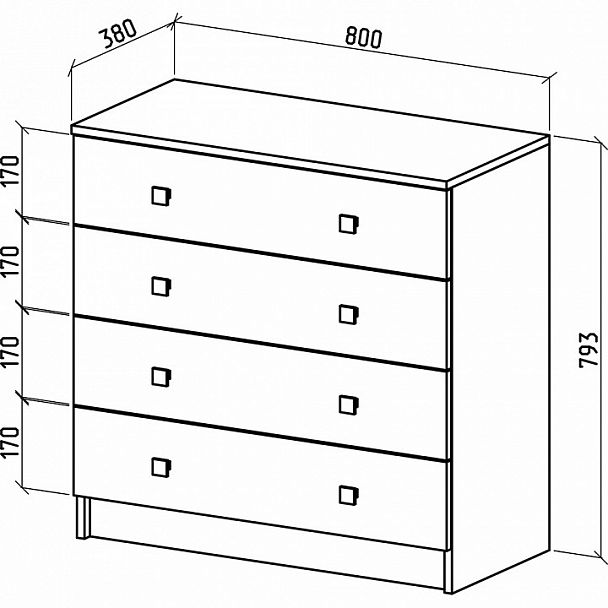 Комод Бостон-6 - Вид 3