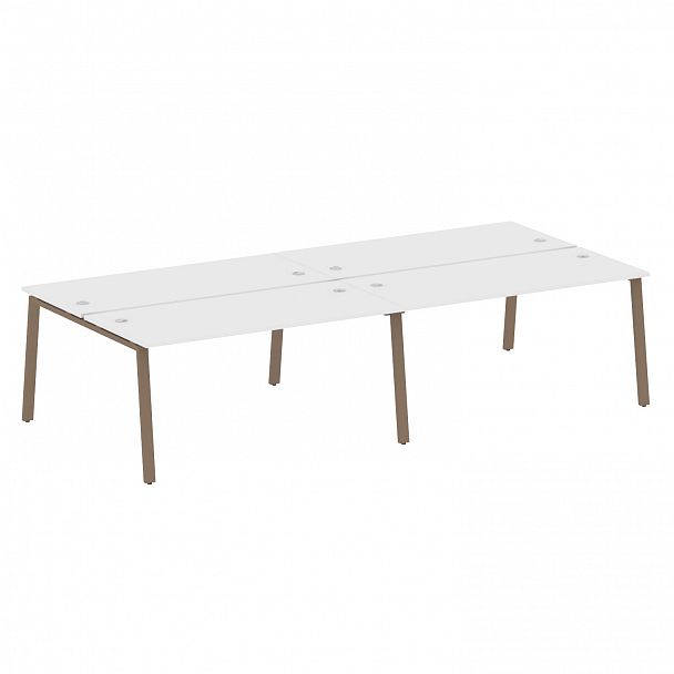 Рабочая станция "Metal System" БА.СМ-4.4 белый/мокко - Вид 1