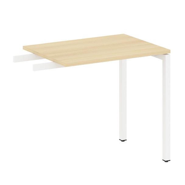 Metal System Quattro Приставной элемент на П-образном м/к 40БП.ПР-2 Акация/Белый металл 800*600*750 - Вид 1