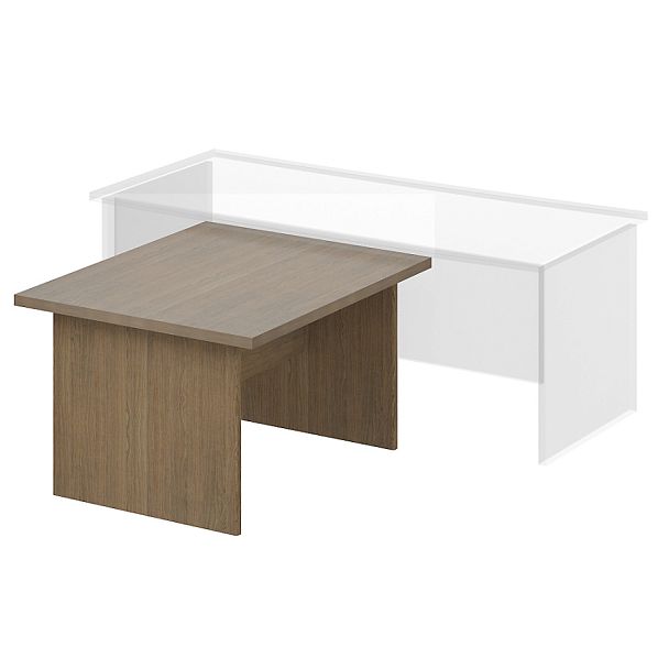 Конференц стол "Лидер"  ПК-ЛДР-ПР120х100/38-В1-299 дуб шамони - Вид 1