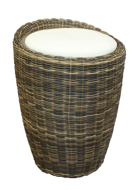 Табурет с местом для хранения LM-1100Rattan (кремовый) - Вид 1