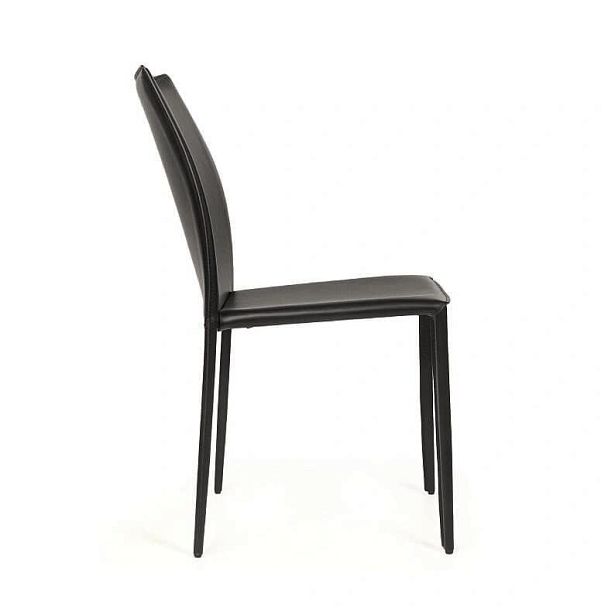 Стул Rolf, кожа черный - Вид 5