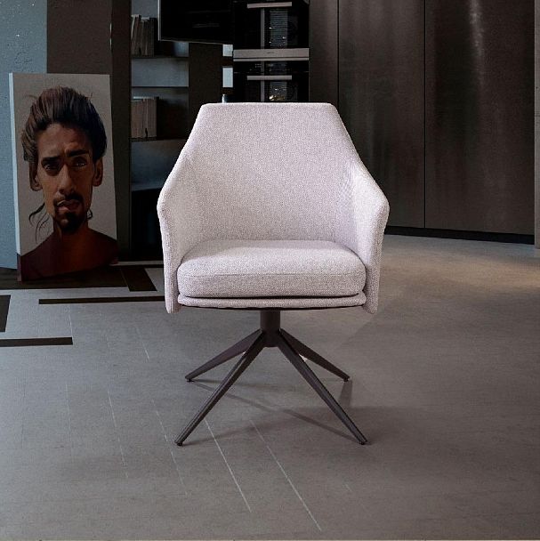 Стул с кручением Ben, светло-серый - Вид 4