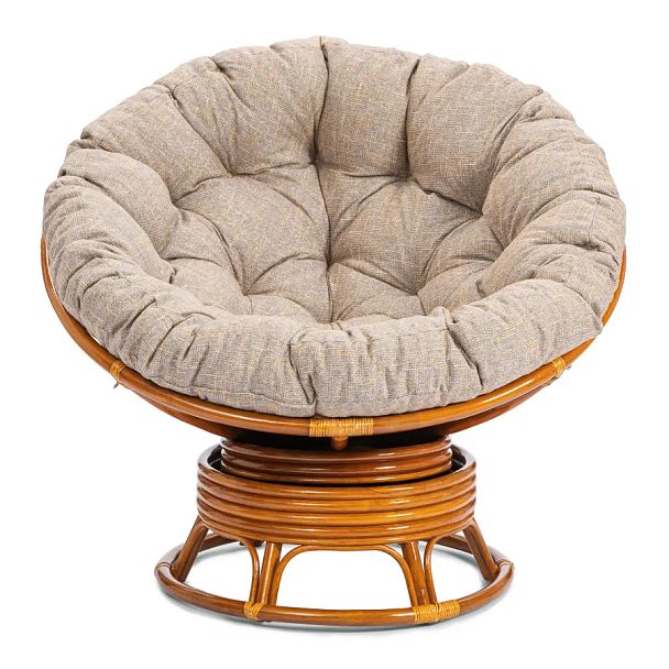 Кресло-качалка Папасан/Papasan (W 23/01 B) /с подушкой/Pecan (орех) - Вид 5