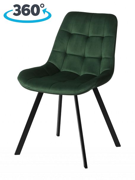 Комплект стульев поворотных Эйден М, Confetti deep forest/черный, 3 шт. - Вид 1