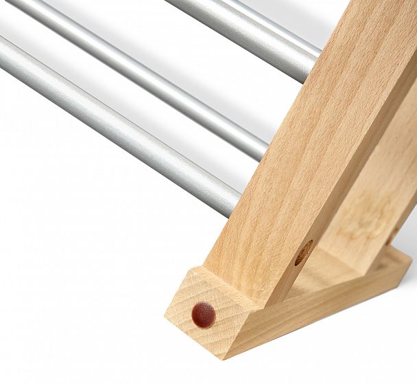 Полка для обуви Sheffilton Альберо SHT-SR9 прозрачный лак/алюм.металлик - Вид 3