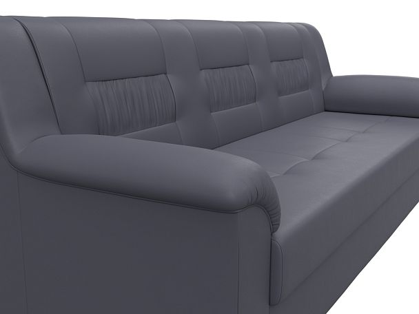 Диван прямой Карелия Экокожа серый - Вид 4