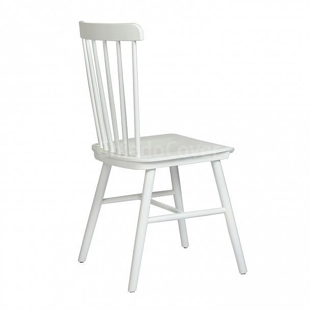 Стул Такер, белый деревянный - Вид 4
