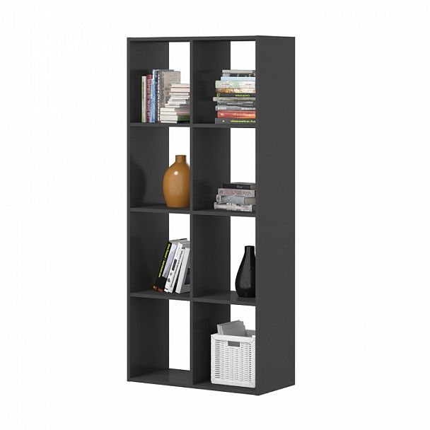 Стеллаж 8-и секционный "Тандем" ПК-ОБИ-СЖ164Х73-В1-297 антрацит - Вид 1