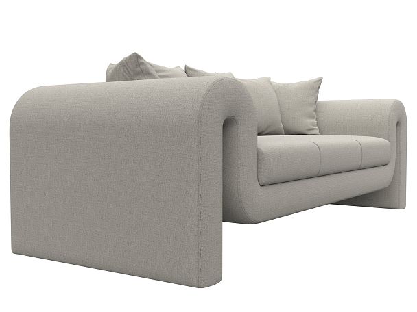 Диван прямой Волна Рогожка бежевый - Вид 3