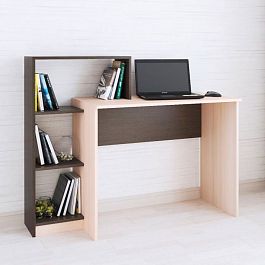 Стол компьютерный Квартет-2 (1250*1020*500) венге/дуб молочный - Фото предпросмотра