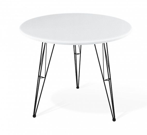 Стол Sheffilton SHT-TU10/80 МДФ черный/белый - Вид 2