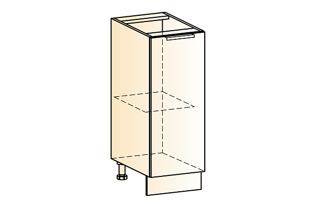 Стоун Шкаф рабочий L200 (1 дв. гл.) 23.47.2282  - Вид 4