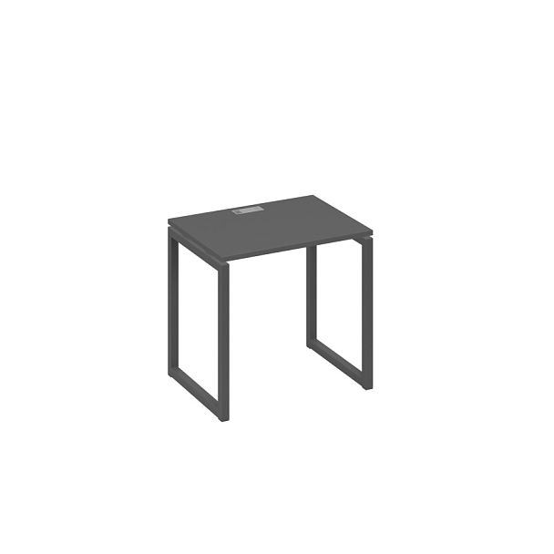 Стол письменный на металлокаркасе QUATTRO A4 А4 Б4 001 БП антрацит премиум / металлокаркас антрацит - Вид 1