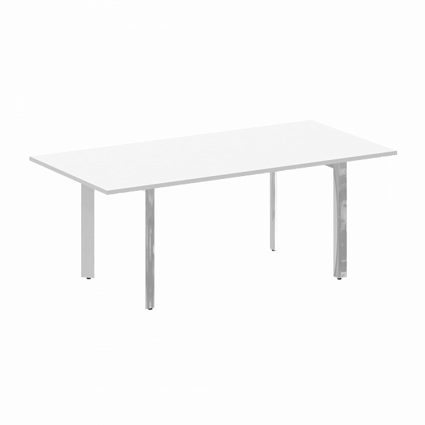 Стол переговорный на П-образном м/к "ONIX DIRECT LUX" M-O.MP-PRG-19 белый - Вид 1