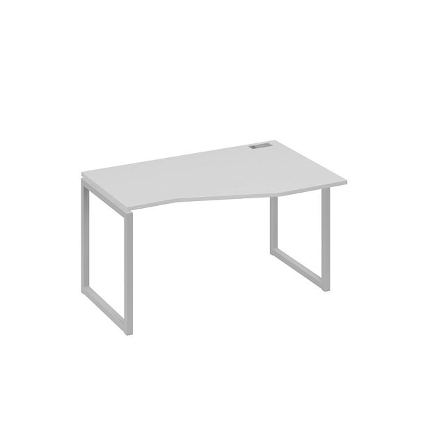 Стол эргономичный правый "Техно" на металлокаркасе QUATTRO A4 А4 Б4 064 БП серый / металлокаркас серый - Вид 1