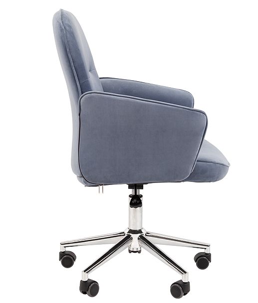 Кресло CHAIRMAN HOME 130, ткань велюр, голубой - Вид 3