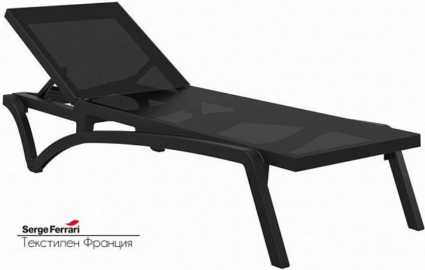 Шезлонг-лежак пластиковый Siesta Contract Pacific - Вид 1