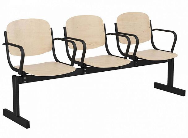 3-местный, откидной, с подлокотниками "253П" - Вид 1